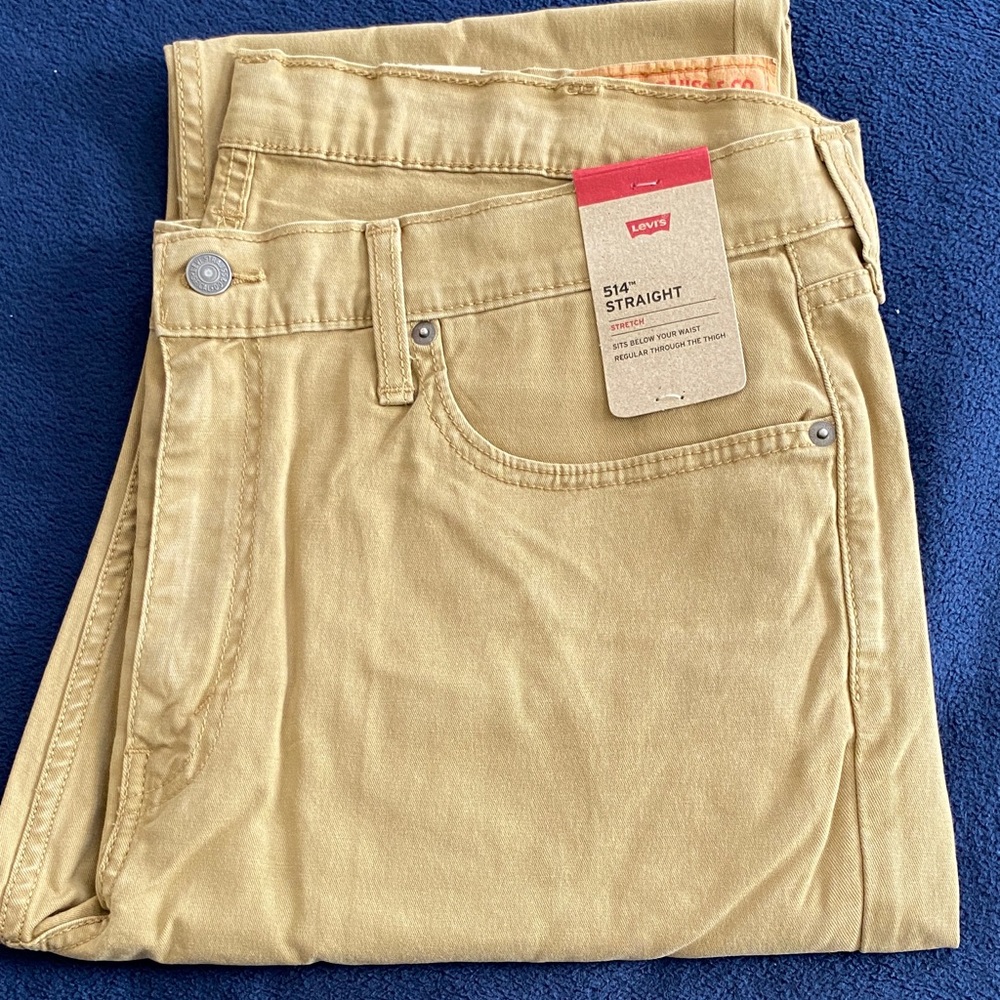 Levi's Men's Straight Jeans in Light Brown